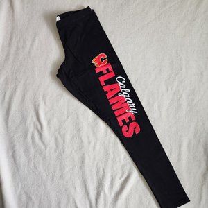 Concepts Sports NHL Calgary Flames Black Cotton Leggings Size Small